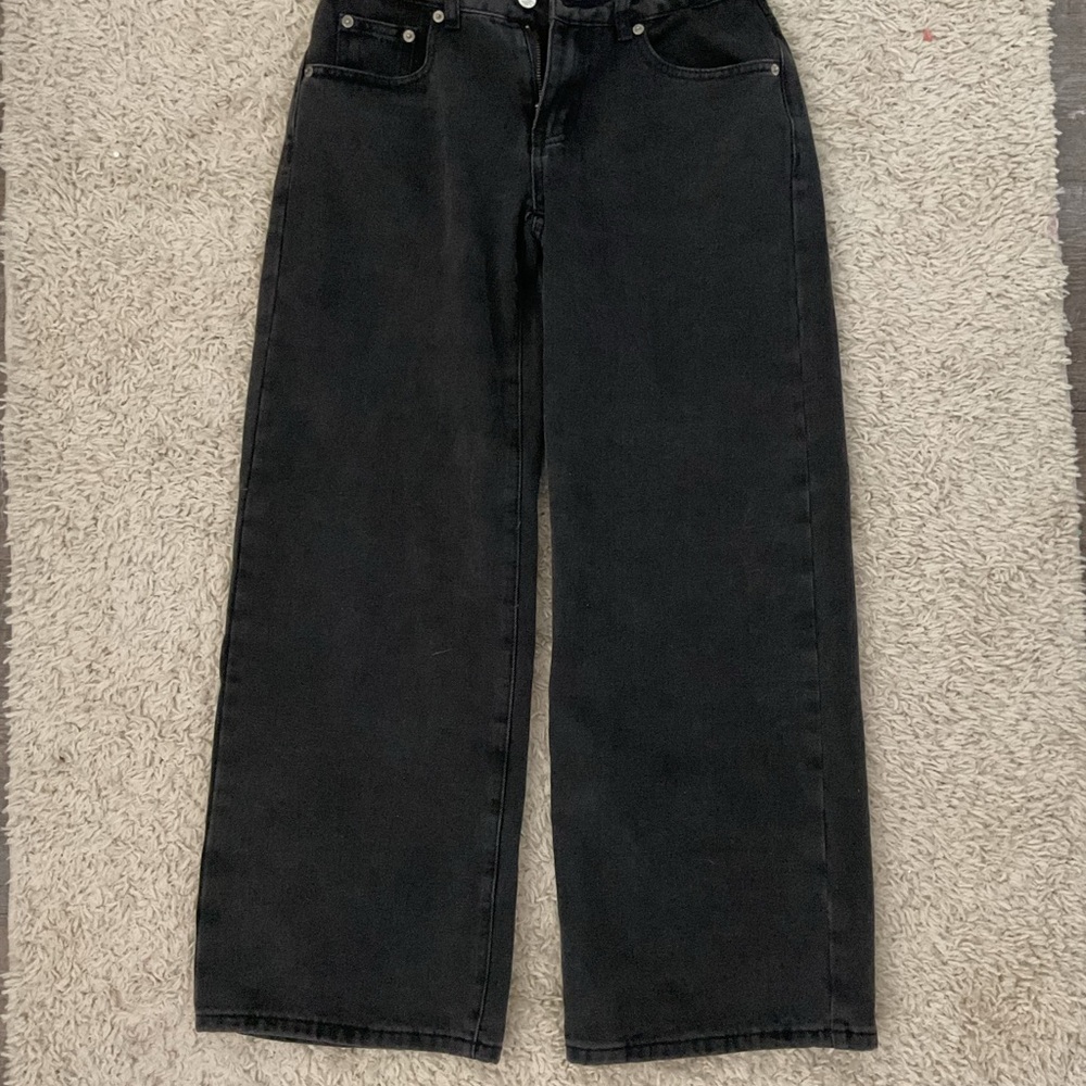 Edikted Black Wide-Leg Jeans